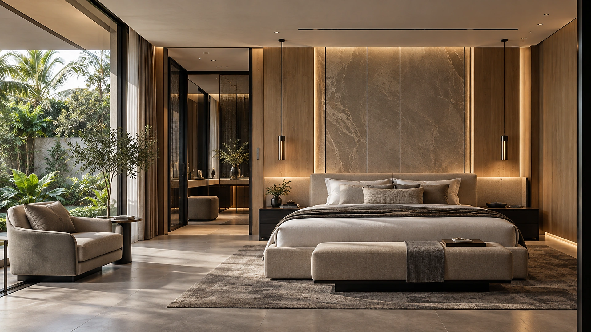Warm minimal interior
