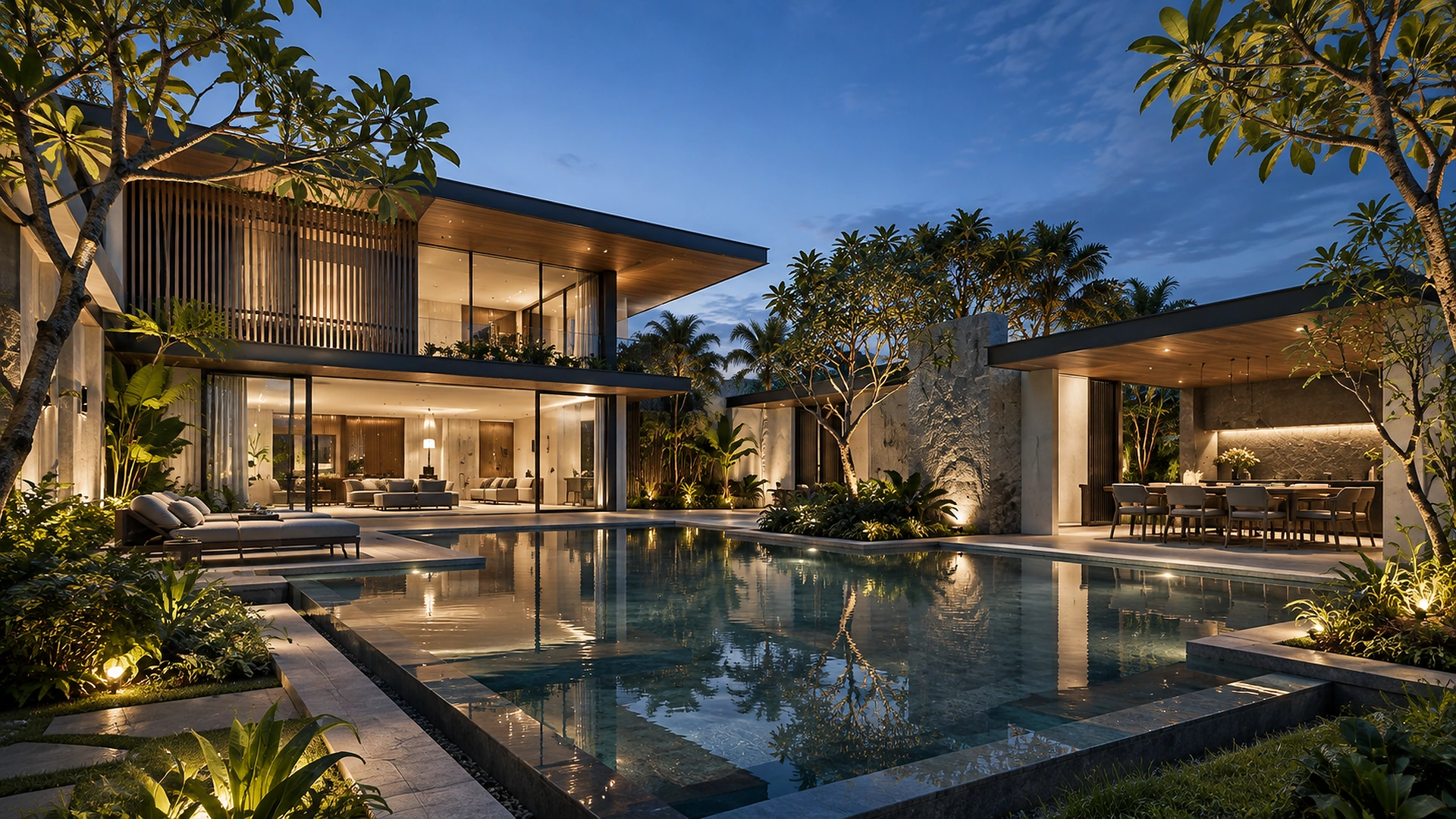 Modern tropical residence